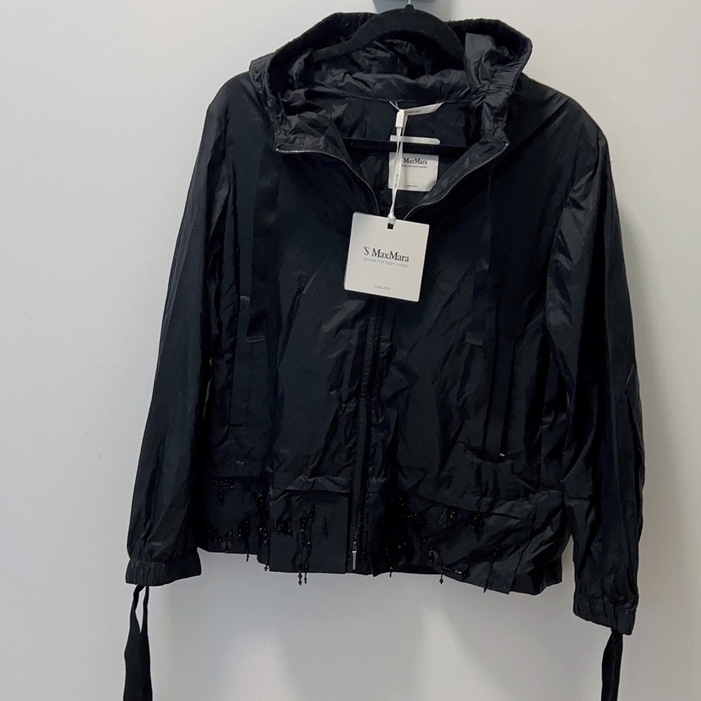 BrandNew**S Max Mara Short Hooded Embellished Parka